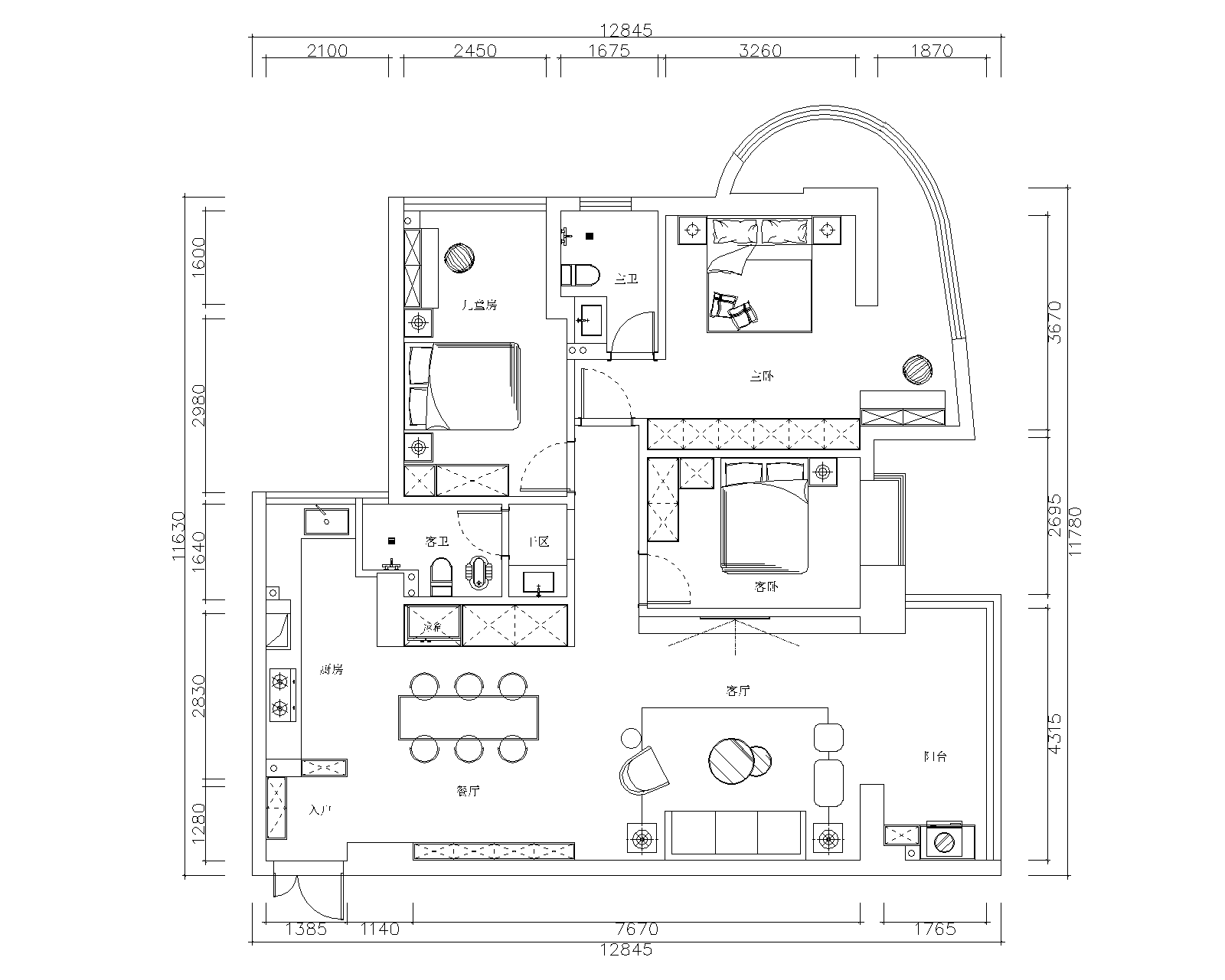 三葉石新作 | 華泰壹品125㎡，簡(jiǎn)約純粹的美